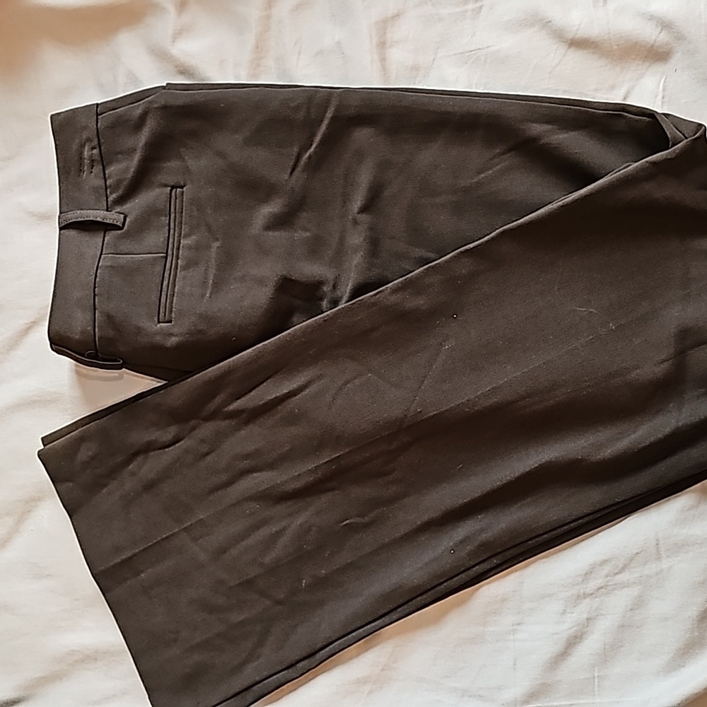 Wide leg pants, Brown. Size:1